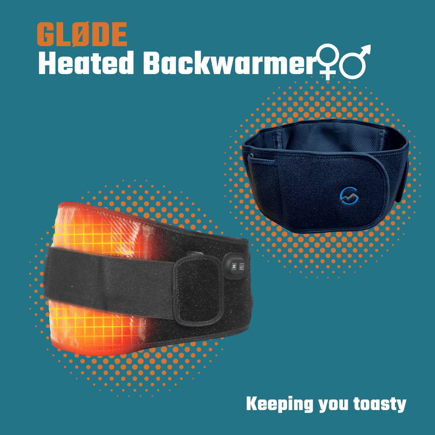 Gløde Rugwarmer & Massage Band Tegen Rugpijn