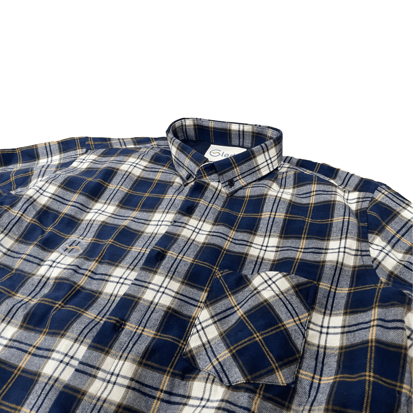 Varmø Verwarmd Heren Shirt Gløde Blauw/Wit