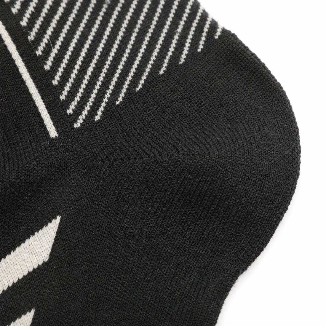 Detail van hiel en voet, zwart/wit